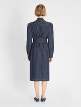 Load image into Gallery viewer, Brama Denim Puff Sleeve Dress