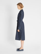 Load image into Gallery viewer, Brama Denim Puff Sleeve Dress