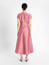 Load image into Gallery viewer, Luisa Linen Silk Waist Tie Dress