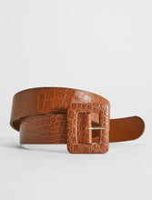 Load image into Gallery viewer, Hidesia Croc Embossed Belt