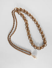 Load image into Gallery viewer, Teheran Pearl Drop Chain Necklace