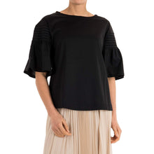 Load image into Gallery viewer, Vanesio Jersey Smocked Flutter Sleeve