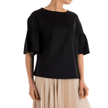 Load image into Gallery viewer, Vanesio Jersey Smocked Flutter Sleeve
