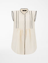 Load image into Gallery viewer, Ferito Short Sleeve Scalloped Shirt