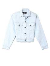 Load image into Gallery viewer, Oversize Crop Denim Jacket
