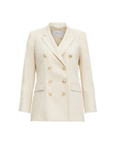 Load image into Gallery viewer, Linen Double Breasted Blazer